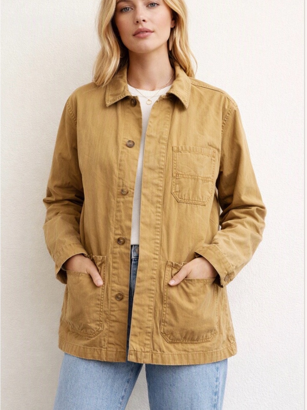 JW Anderson x Uniqlo Tan Canvas Chore Jacket – Workwear Utility